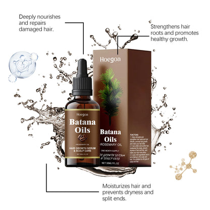 Batana & Rosemary Hair Growth Oil – Nourishing & Moisturizing Treatment to Reduce Hair Loss, Repair Split Ends, and Improve Hair Quality