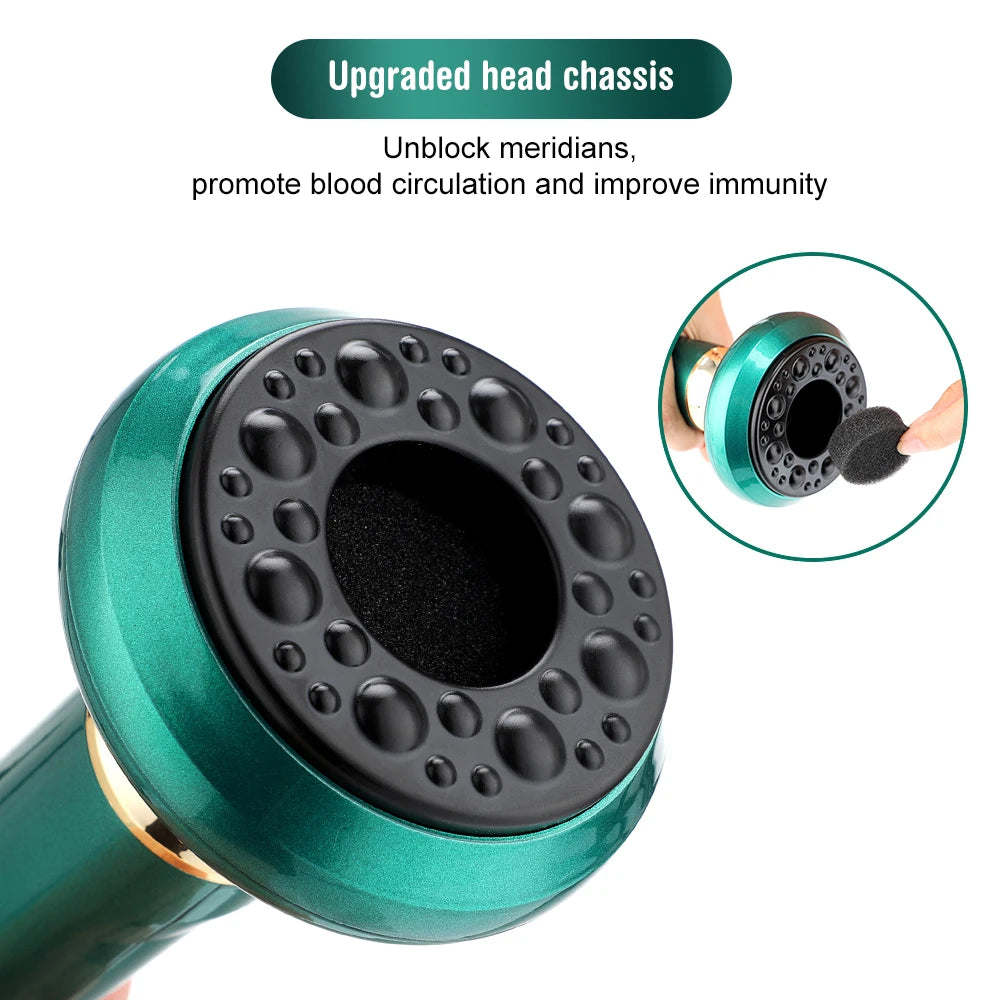 Electric Gua Sha Vacuum Massager – Anti-Cellulite Suction Cup with Infrared Heat Therapy for Slimming & Skin Rejuvenation