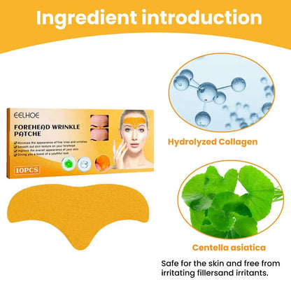 10-100pcs Forehead Wrinkle Patches – Anti-Wrinkle Gel Patches for Forehead Line Removal & Skin Care