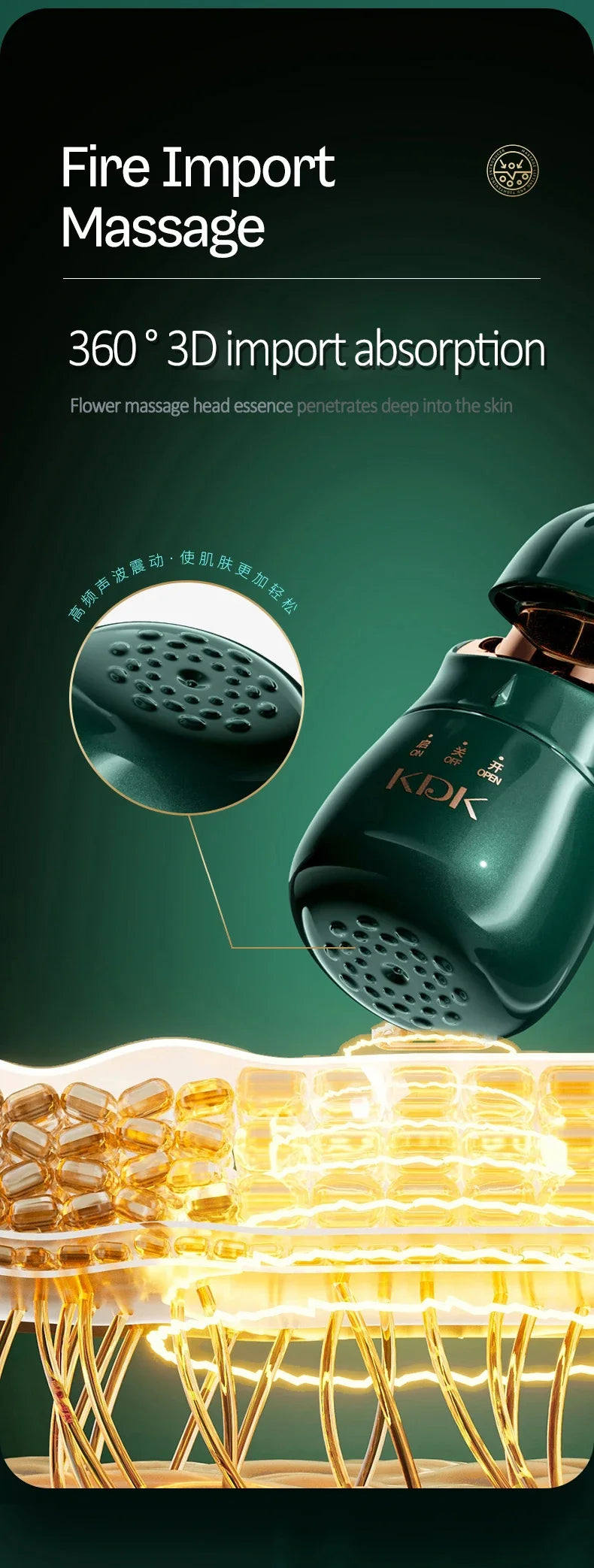 3-in-1 Facial Beauty Massager – Skin Toning Tool for Face, Neck & Eyes