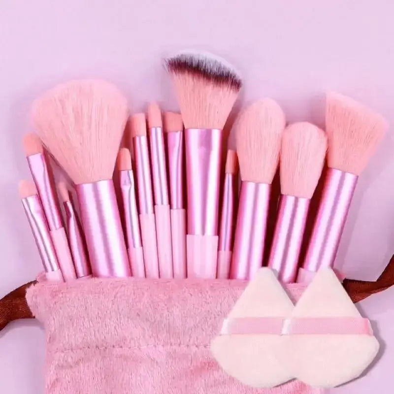 Professional Premium Quality Soft Fluffy Makeup Brush Set – Foundation, Powder, Eyeshadow, Kabuki, Blending Brushes with Sponge & Storage Bag