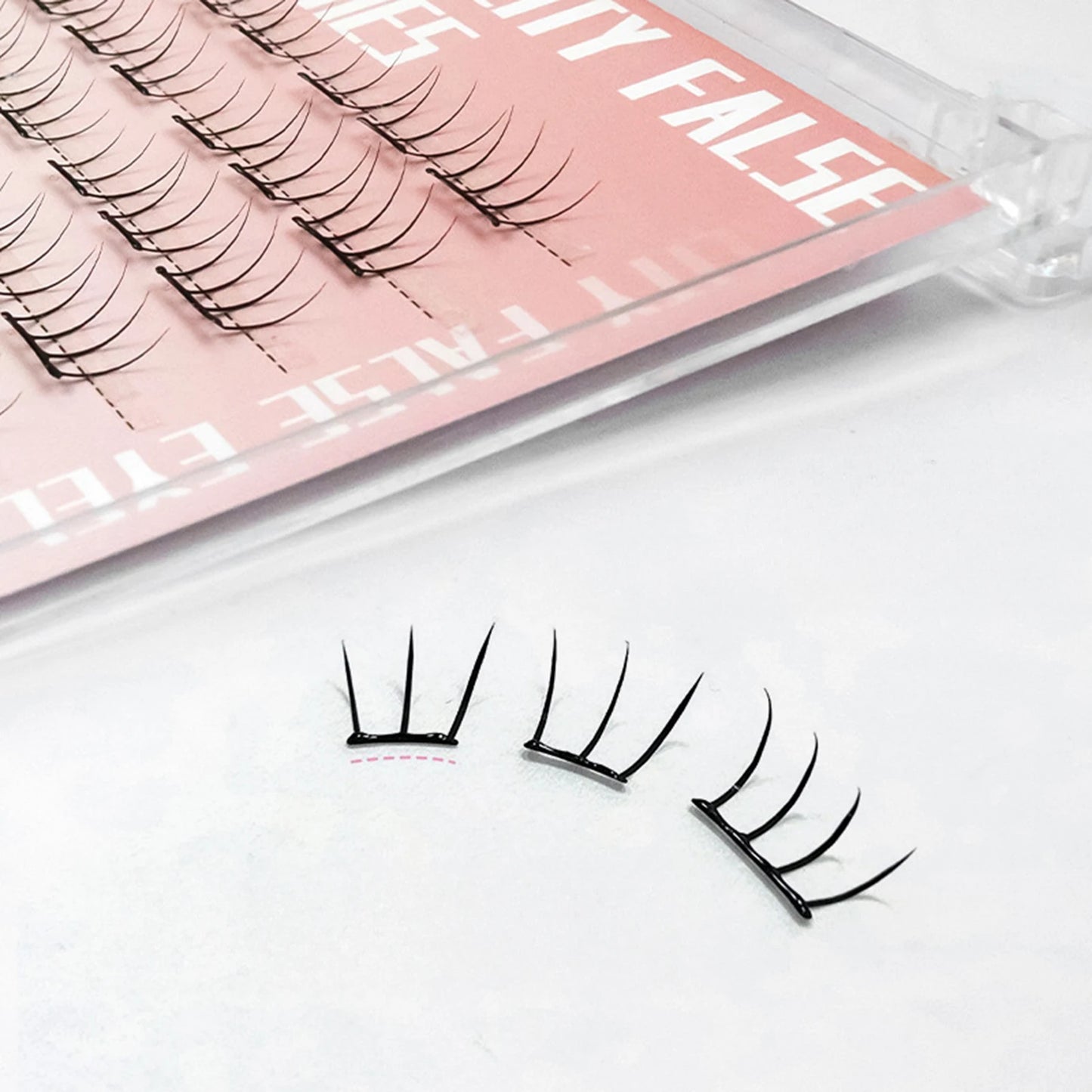 Press-On Lash Clusters 7–13mm – Natural Look Individual False Eyelash Clusters for DIY Lash Extension, Daily Wear & Cosplay