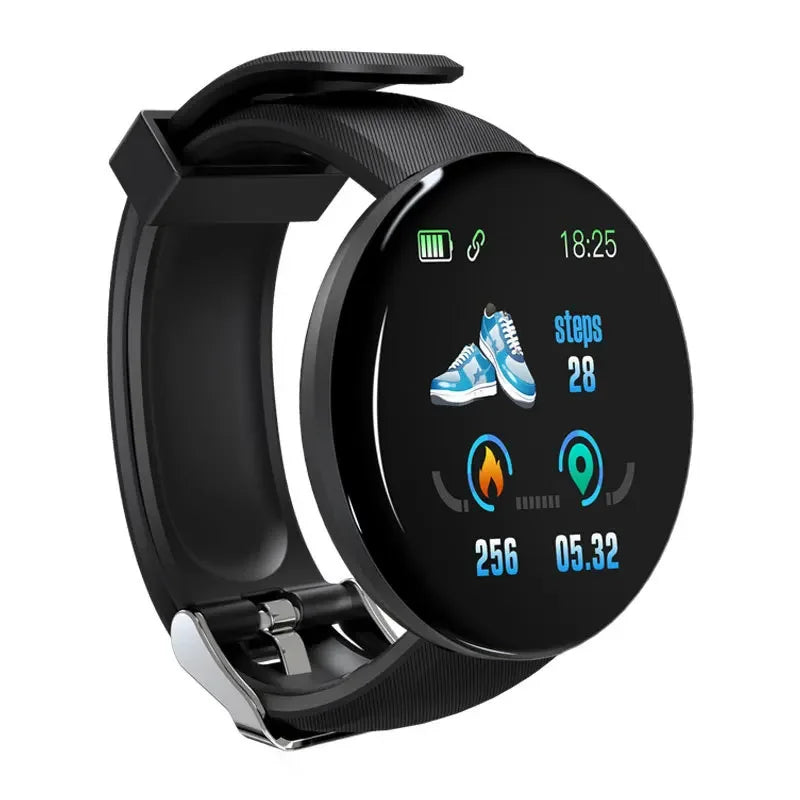 XMSJ Smart Watch Fitness Tracker | Heart Rate & Sleep Monitor | Activity Tracker | Round Touch Screen | Android & iOS
