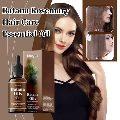 Batana & Rosemary Hair Growth Oil – Nourishing & Moisturizing Treatment to Reduce Hair Loss, Repair Split Ends, and Improve Hair Quality