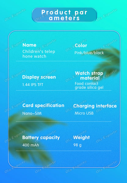 Kids 4G Smart Watch SIM Card Phone SOS Call Camera GPS Touch Screen Watch