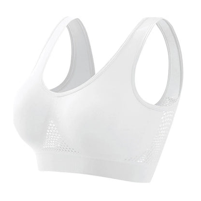 Women’s Sports Bra – Breathable Support Yoga & Running Bra, Soft Shock-Absorbing Fitness Top (No Underwire)