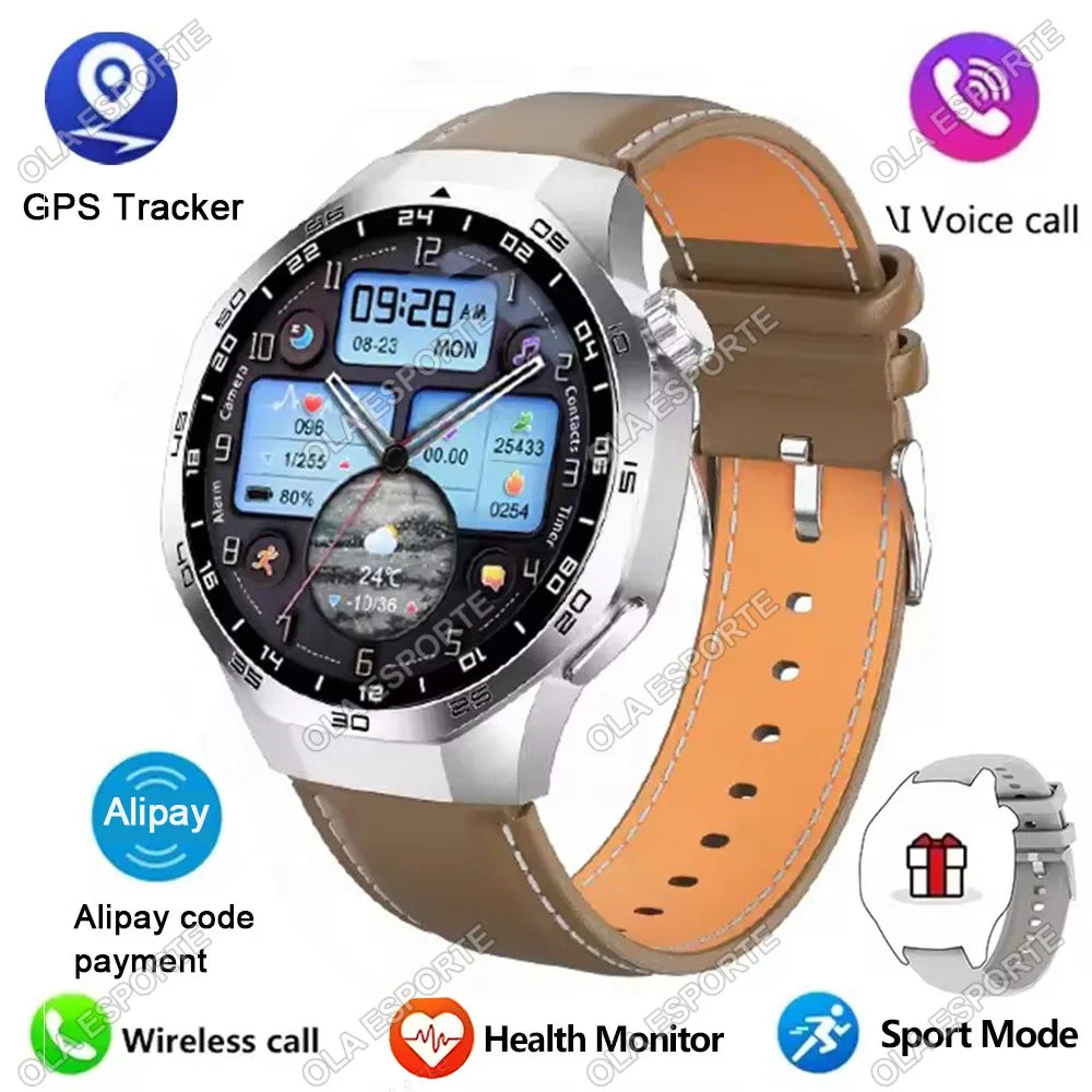 Smart Watch GPS NFC Bluetooth Call 1.52" HD Fitness Tracker Android iPhone