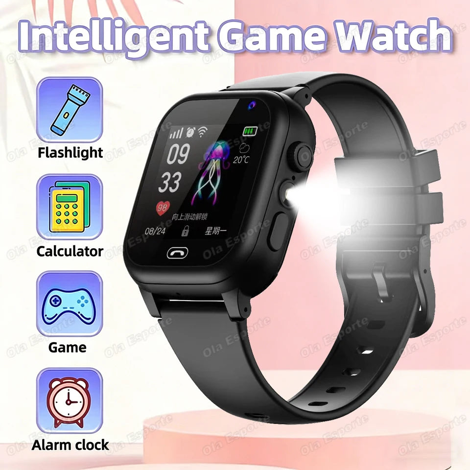 Kids 4G Smart Watch SIM Card Phone SOS Call Camera GPS Touch Screen Watch