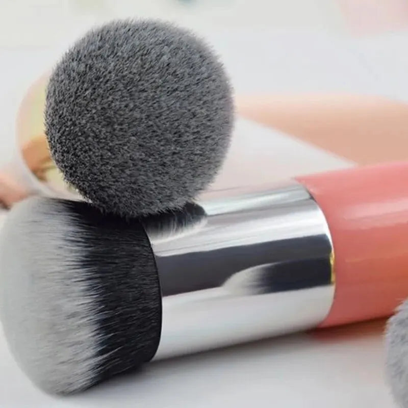 Mushroom Foundation Brush – Large & Small Makeup Brush Set | Soft Synthetic Bristles | For Foundation, BB Cream & Liquid Makeup