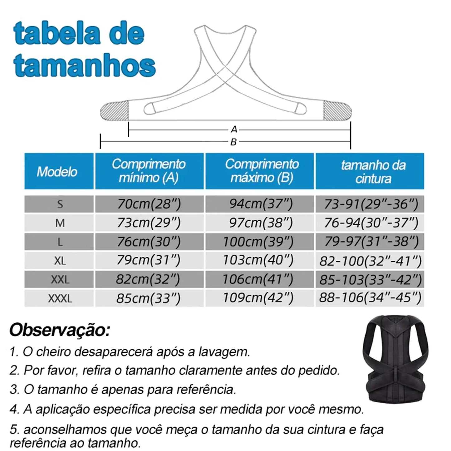 Adjustable Back Posture Corrector Brace Shoulder Support Belt Spine Trainer