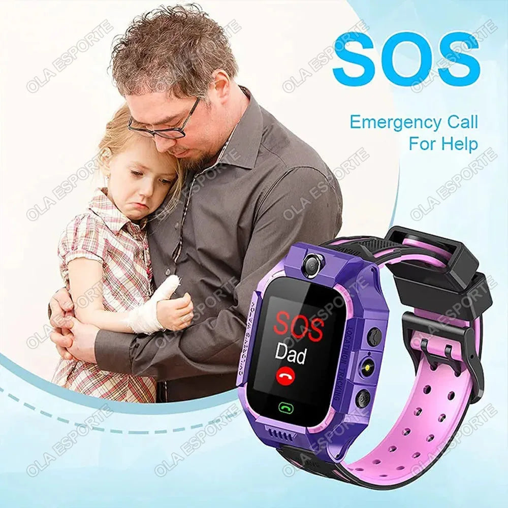 Kids 2G Smart Watch GPS SOS Calling SIM Card Touch Screen for Android iPhone