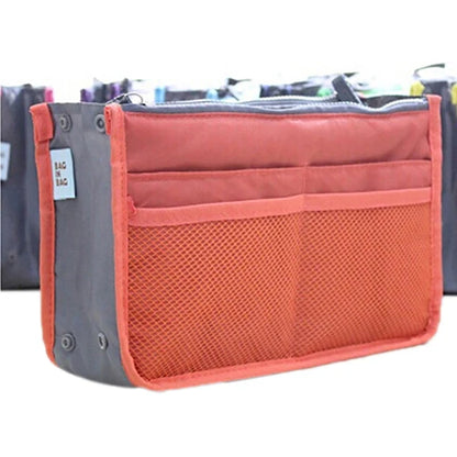 Multi-Color Handbag Organizer Insert – Travel Makeup Bag & Cosmetic Storage Tote for Women