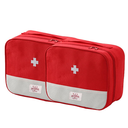 Portable Travel Medicine Storage Bag First Aid Organizer Large Capacity Oxford Case