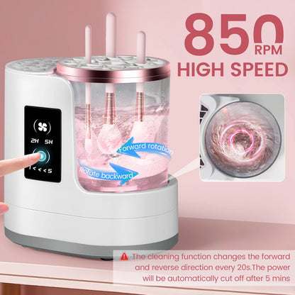 Makeup Brush Cleaner & Dryer – 3-in-1 Automatic Cleaning, Drying & Storage System