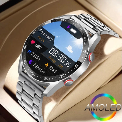 Men’s Bluetooth Smart Watch | Fitness & Activity Tracker | Call & Message Alerts | Waterproof Sports Smartwatch with Box
