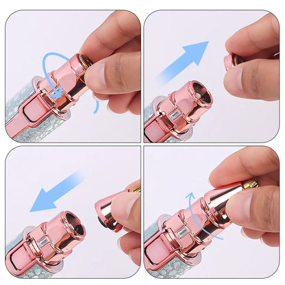 2-in-1 Rechargeable Facial Hair Remover & Eyebrow Trimmer with LED Light – USB Electric Razor for Face & Lips
