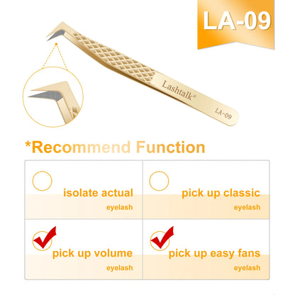Lashtalk Eyelash Extension Tweezers Makeup Tools From Nagaraku Stainless Steel Non-magnetic Volume FakeLashes Supplies Accurate