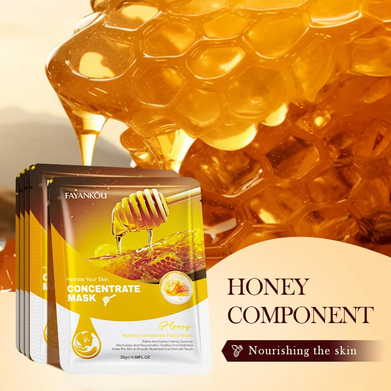 10 Pcs Fruit Facial Masks – Moisturizing, Brightening & Firming Korean Skincare Sheet Masks for Hydrating Face Care