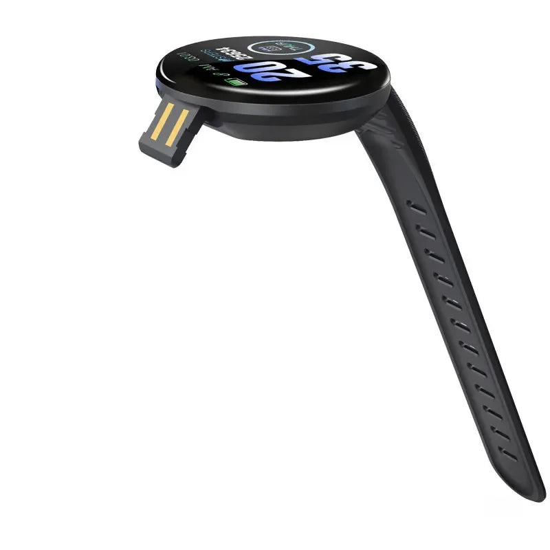 XMSJ Smart Watch Fitness Tracker | Heart Rate & Sleep Monitor | Activity Tracker | Round Touch Screen | Android & iOS