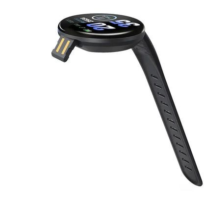 XMSJ Smart Watch Fitness Tracker | Heart Rate & Sleep Monitor | Activity Tracker | Round Touch Screen | Android & iOS