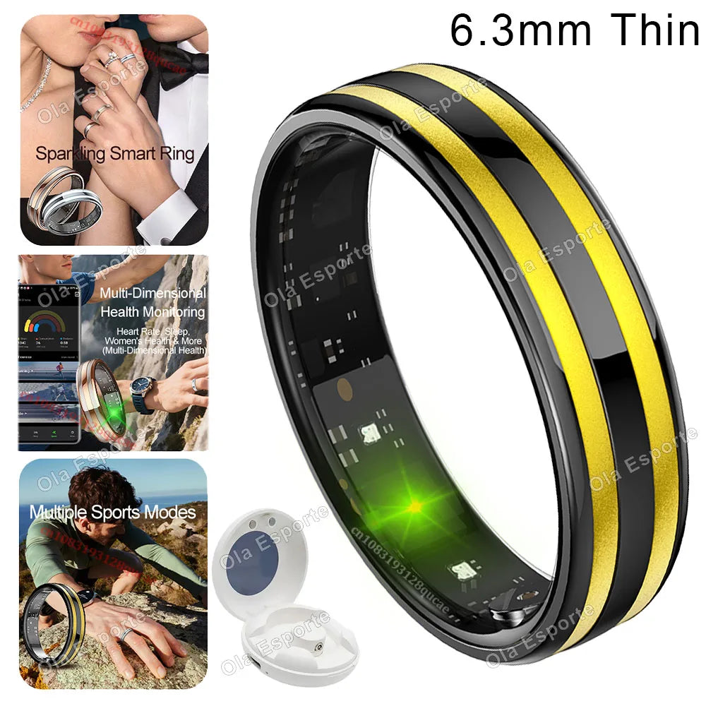 Smart Ring Fitness Tracker Heart Rate Sleep Monitor Waterproof for Android iOS
