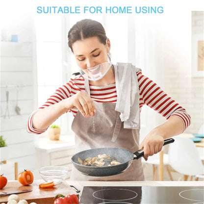 5/10/20 Pcs Reusable Transparent Anti-Fog Face Shields – Clear Plastic Mouth Covers for Restaurant, School, Salon, Beauty, and Tattoo Use