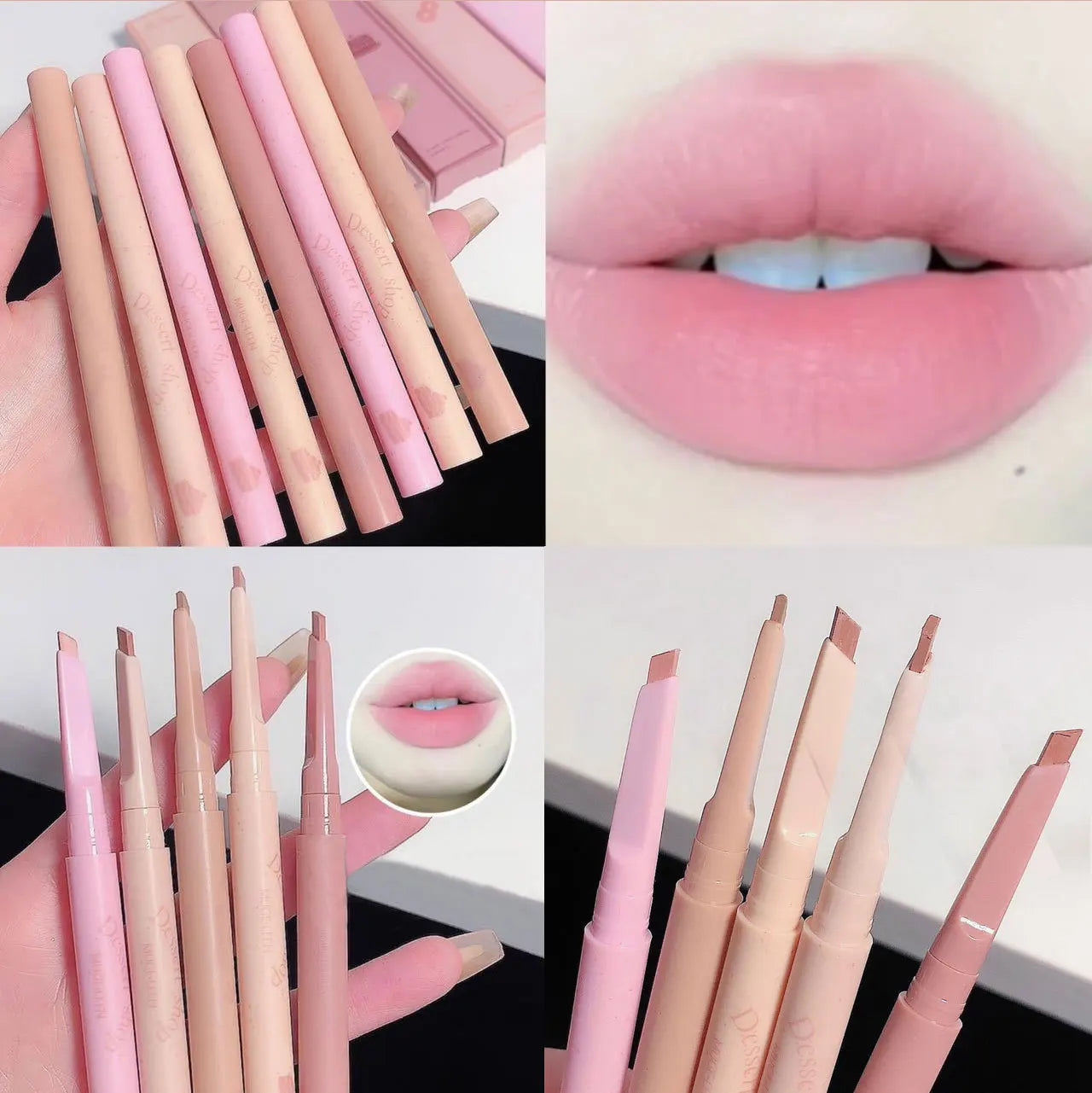 Automatic Rotating Lip Liner Pencil – Waterproof, Long-Lasting, Smooth Application, No Sharpening Needed