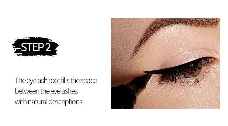 ANQINA 4D Waterproof Mascara & Liquid Eyeliner Set – Long-Lasting Curling Eye Makeup (Full Size)