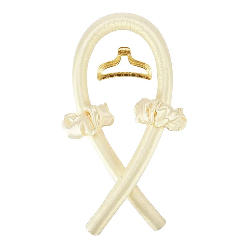 Heatless Curling Rod Headband for Women – No-Heat Hair Curler Soft Headband for Overnight Curls