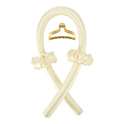 Heatless Curling Rod Headband for Women – No-Heat Hair Curler Soft Headband for Overnight Curls