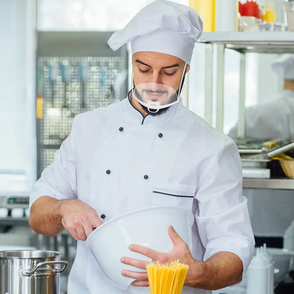 5/10/20 Pcs Reusable Transparent Anti-Fog Face Shields – Clear Plastic Mouth Covers for Restaurant, School, Salon, Beauty, and Tattoo Use