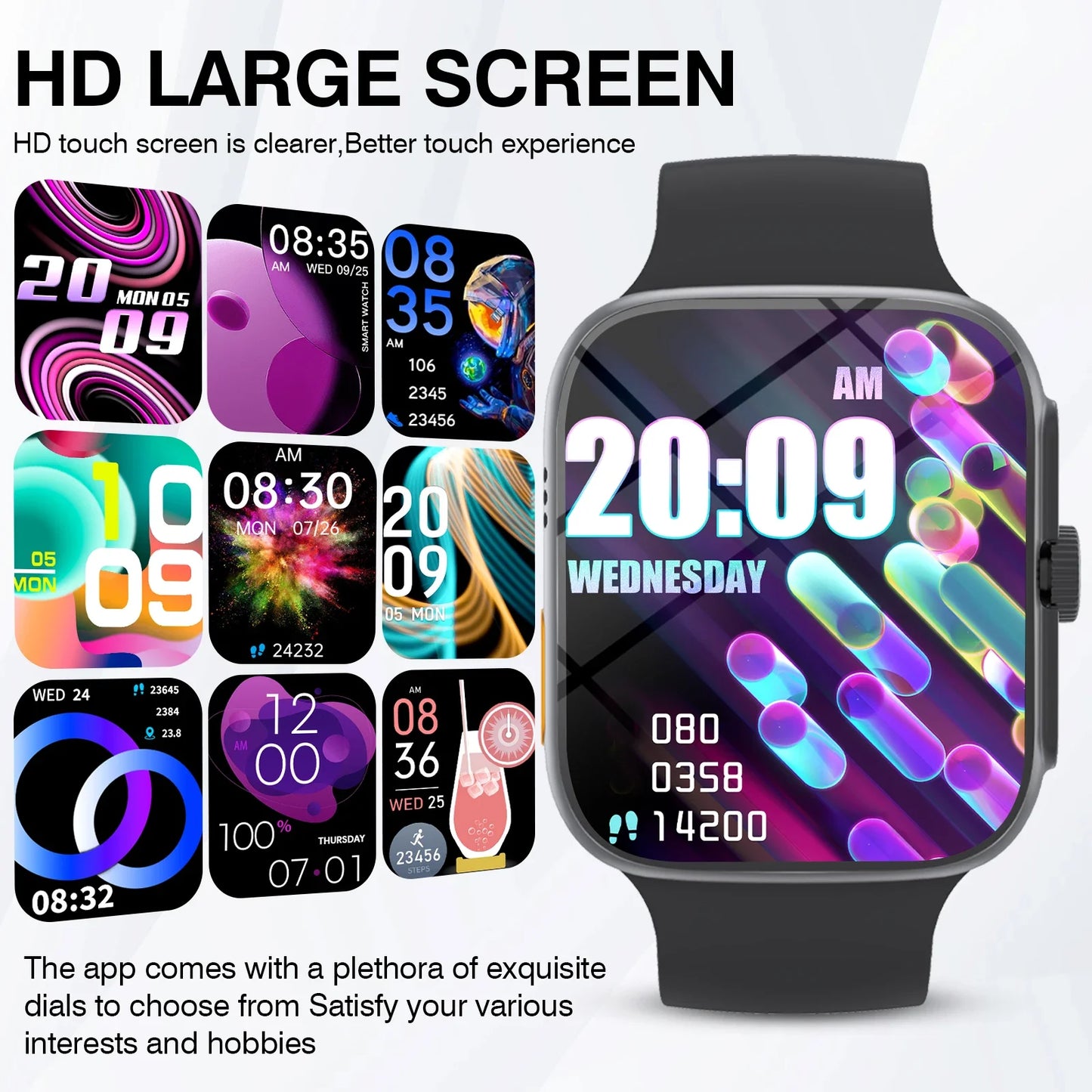 Smart Watch Bluetooth Calling Fitness Tracker Touch Screen for Android iPhone