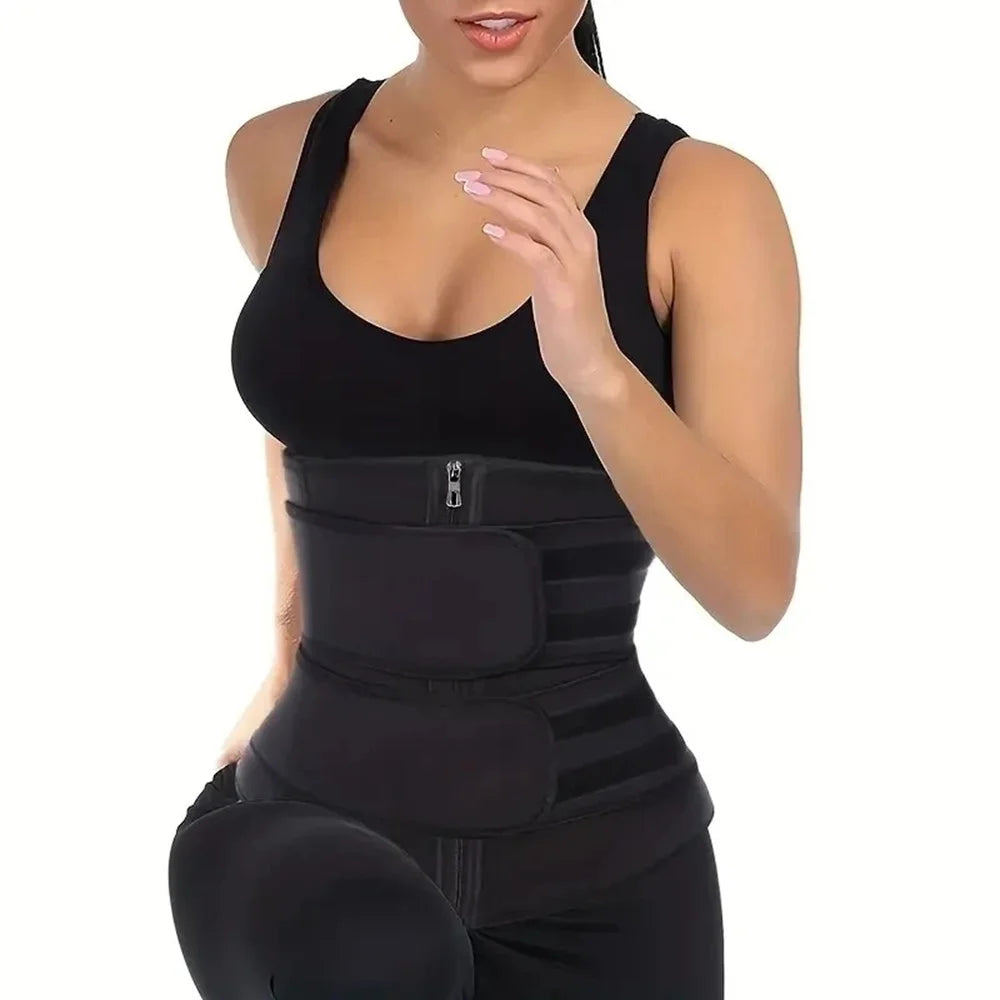 Waist Trainer Slimming Belt – Body Shaper Sport Girdle Sweat Trimmer Cincher for Fitness & Workout