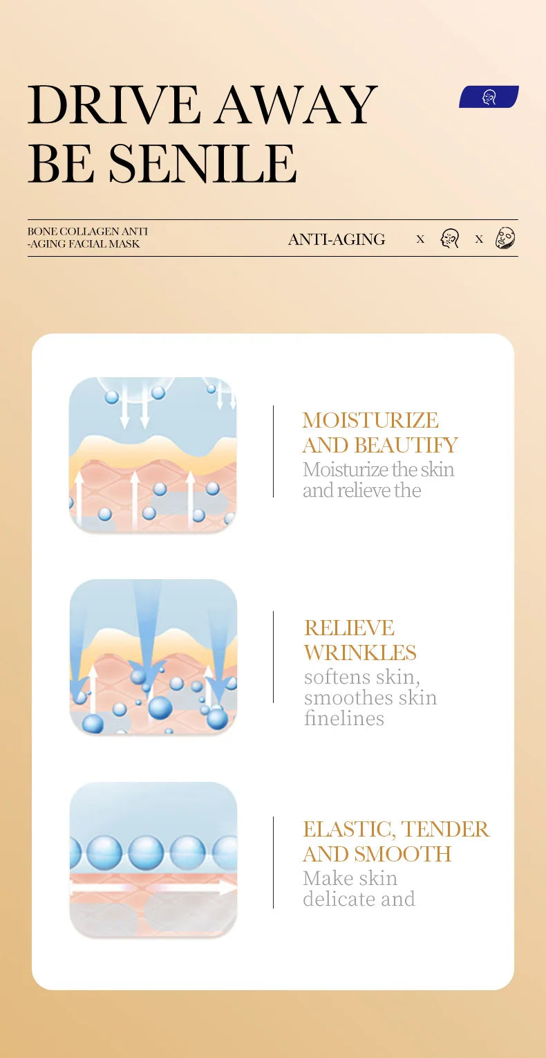 20pcs Hyaluronic Acid & Collagen Face Masks – Moisturizing, Firming, Hydrating Korean Skincare Sheet Masks