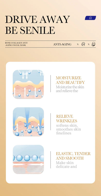 20pcs Hyaluronic Acid & Collagen Face Masks – Moisturizing, Firming, Hydrating Korean Skincare Sheet Masks