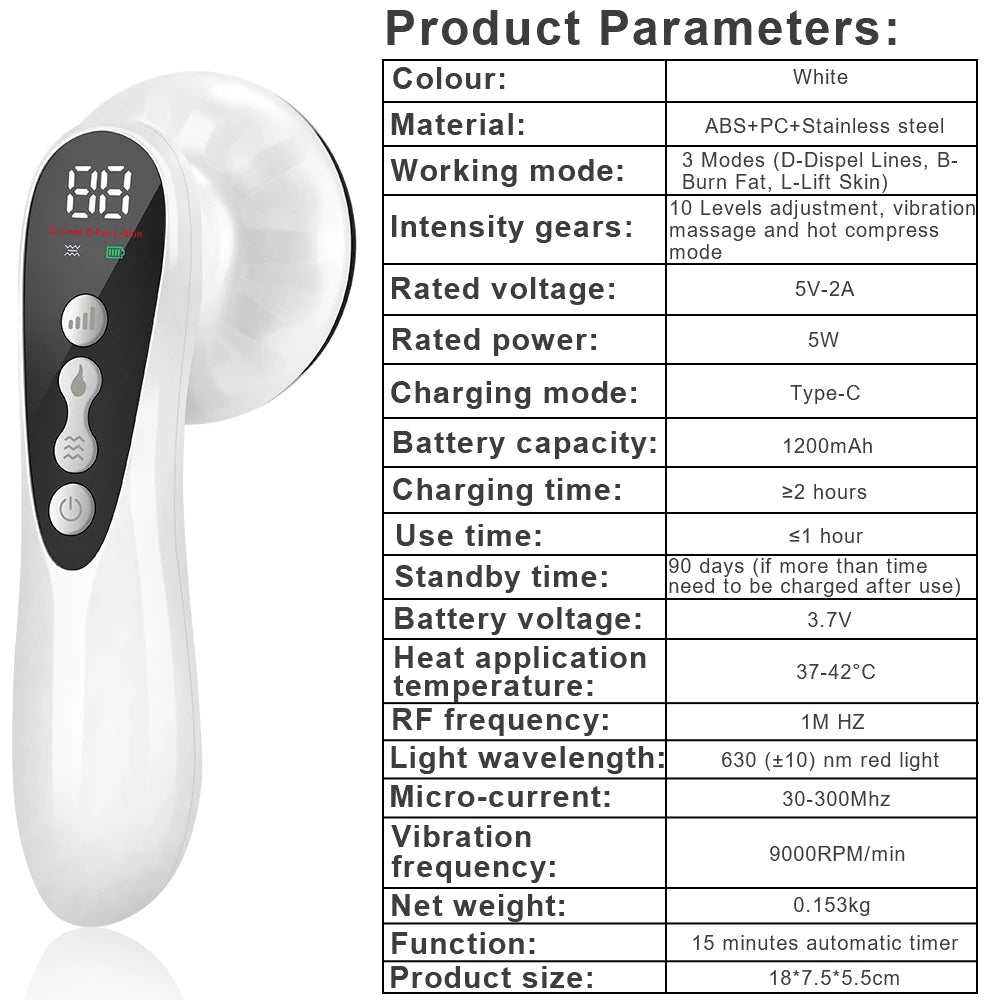 Electric EMS Body Massager & Sculpting Device – Cordless Microcurrent Belly, Arms & Legs