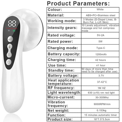 Electric EMS Body Massager & Sculpting Device – Cordless Microcurrent Belly, Arms & Legs
