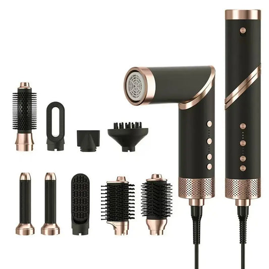6-in-1 Hot Air Hair Styler Dryer Brush Auto Curler Straightener Volumizer 1400W