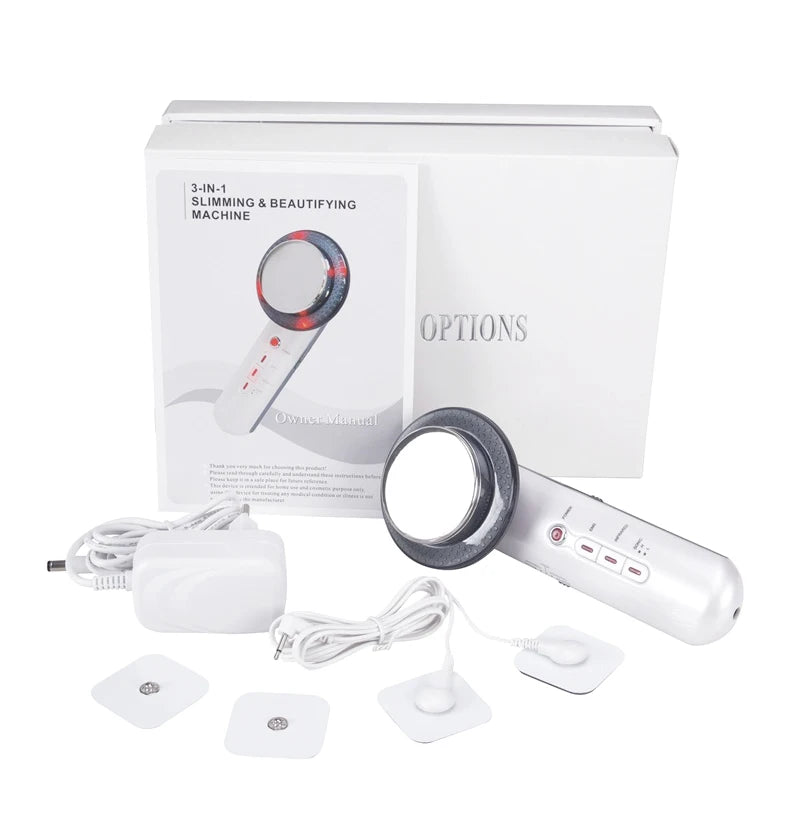 3-in-1 Ultrasonic Body Slimming & Weight Loss Massage Device – Microcurrent, Infrared & Electric Therapy
