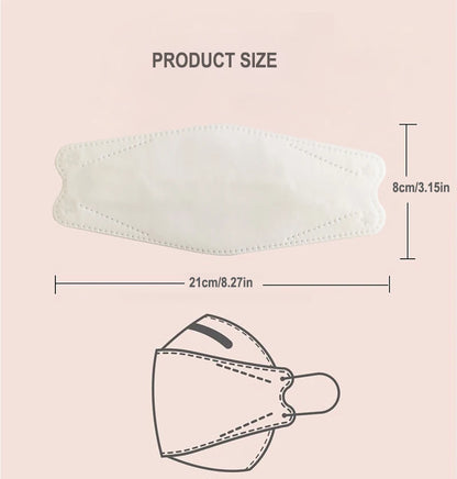 30PCS KN95 / FFP2 Multicolor Face Masks – 3D Fish Design, 3-Layer Disposable Protective Masks, Individually Packaged for Adults