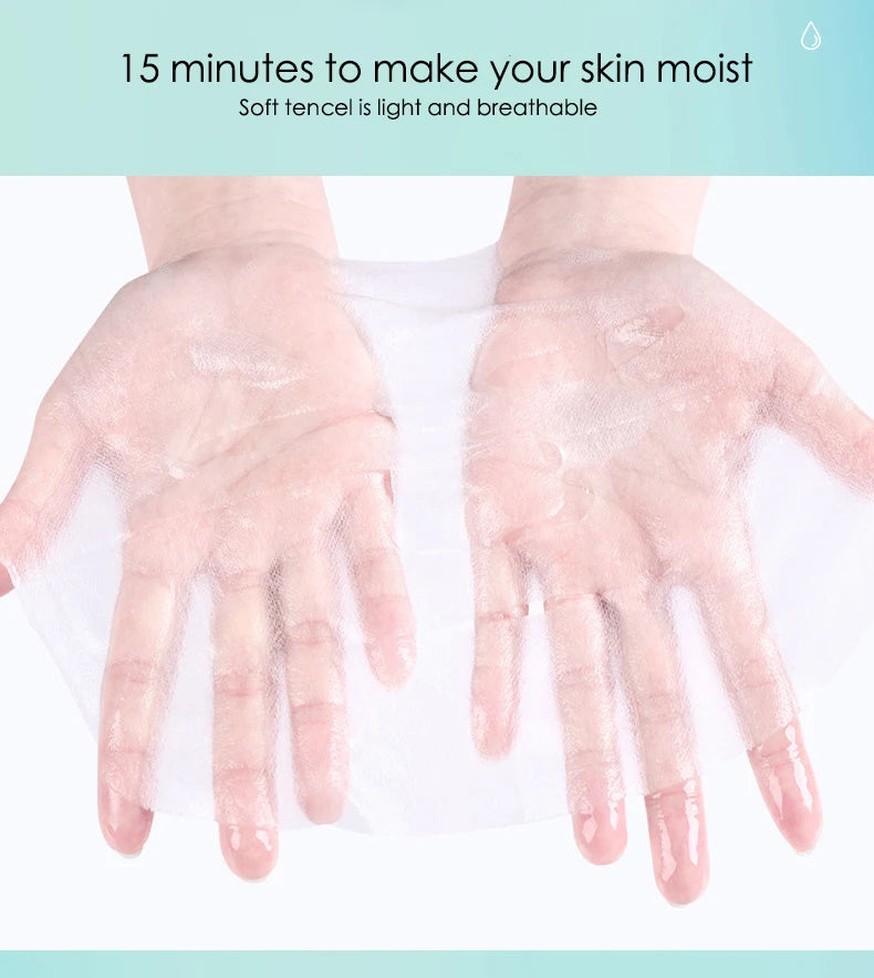 20pcs Hyaluronic Acid & Collagen Face Masks – Moisturizing, Firming, Hydrating Korean Skincare Sheet Masks