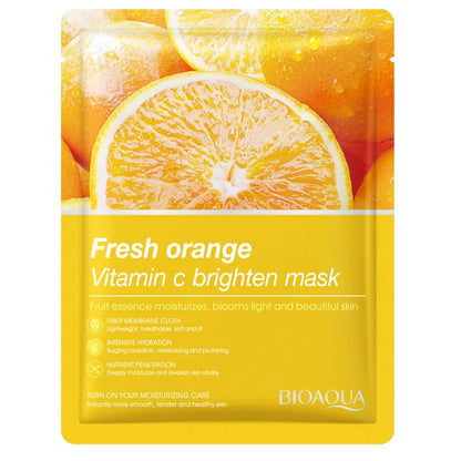 Natural Fruit Facial Sheet Masks – Hydrating, Oil-Control, Moisturizing Skincare with Blueberry, Cucumber, Pomegranate & Aloe