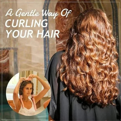 Heatless Curling Rod Headband & Satin Bonnet Set – No-Heat Soft Hair Curlers for Overnight Lazy Curls