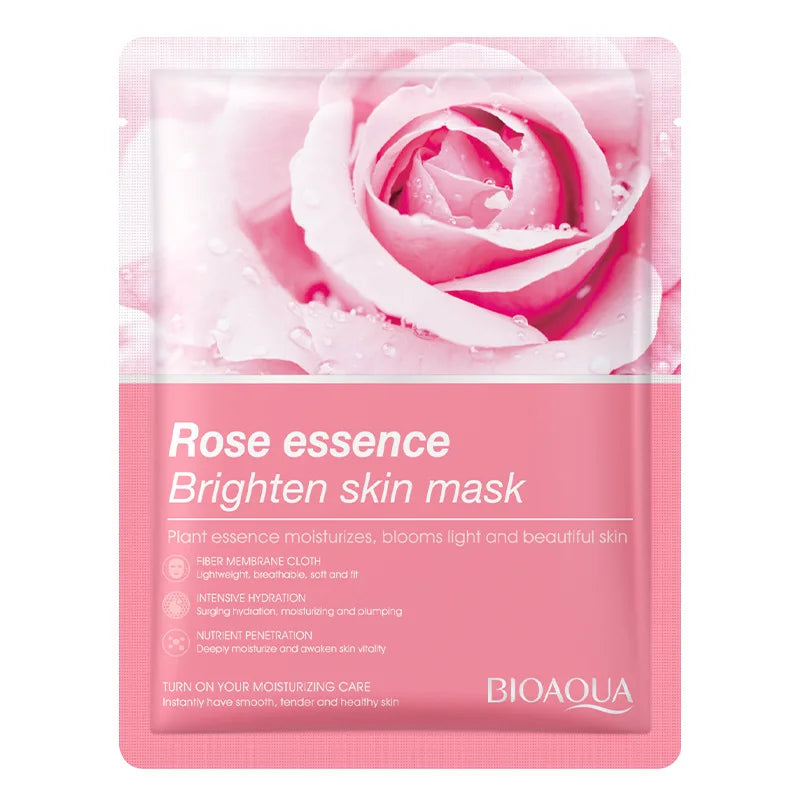 Natural Fruit Facial Sheet Masks – Hydrating, Oil-Control, Moisturizing Skincare with Blueberry, Cucumber, Pomegranate & Aloe
