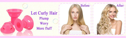 10PCS / 20PCS Silicone Heatless Hair Curlers – Soft Rubber No-Clip Hair Rollers for DIY Waves & Curls