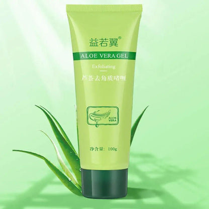 Aloe Vera Face Exfoliating Gel Scrub – Gentle Facial Cleanser, Removes Impurities, Moisturizes & Helps Reduce Pores – 30g / 100g