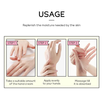 LAIKOU Sakura Hand Cream – Whitening, Anti-Wrinkle, Moisturizing, Anti-Crack, 30g Korean Skincare