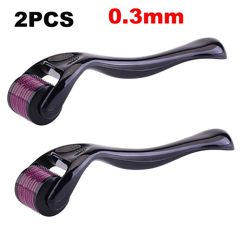 540 Needle Derma Roller 0.2–0.3mm Microneedle Tool for Face, Beard & Body Skin Care