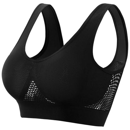 Women’s Sports Bra – Breathable Support Yoga & Running Bra, Soft Shock-Absorbing Fitness Top (No Underwire)