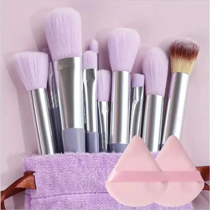 Professional Premium Quality Soft Fluffy Makeup Brush Set – Foundation, Powder, Eyeshadow, Kabuki, Blending Brushes with Sponge & Storage Bag